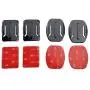 AxPower 16 PCS Helmet 3M Adhesive Pads Sticker Flat Curved Mounts Accessories kit for GoPro Hero 8 7 6 5 4 3+ 3
