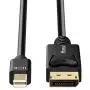 Moread Mini DisplayPort to DisplayPort Cable, 6 Feet, Gold-Plated Thunderbolt to DisplayPort (4K@60Hz, 2K@144Hz) Mini DP to DP Display Cable - Black