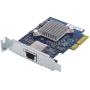 QNAP QXG-10G1T Single-Port (10Gbase-T) 10GbE Network Expansion Card, PCIe Gen3 X4, Low-Profile Bracket Pre-Loaded, Low-Profile Flat and Full-Height Brackets are Included