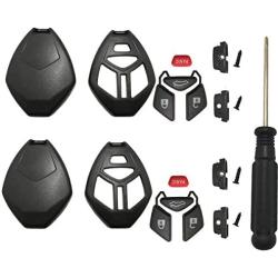 Horande Keyless Entry Remote Key Fob Case fits for Mitsubishi Eclipse Galant Lancer Outlander Replacement Key Fob Shell Blank Housing (Pack 2)