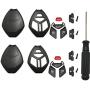 Horande Keyless Entry Remote Key Fob Case fits for Mitsubishi Eclipse Galant Lancer Outlander Replacement Key Fob Shell Blank Housing (Pack 2)