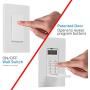 UltraPro 24-Hour Digital In-Wall Timer 2 Pack, 4 Programmable, Override Button, Door Cover, Presets/Countdown, Ideal for Indoor, Lamps, LED, Seasonal Lighting, 47941
