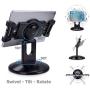 AboveTEK Retail Kiosk iPad Stand, 360° Rotating Commercial Tablet Stand, 6-13.5'' Ipad Mini Pro-Business Tablet Holder, Swivel Design for Store POS Office Showcase Reception Kitchen Desktop (Black)