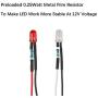 EDGELEC 50pcs 12 Volt 1.8mm White LED Lights Emitting Diodes Pre Wired 7.9 Inch DC 12v LED Light Diffused Colored Lens Small LED Lamps