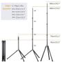K&F Concept 2 Packs 79 inch/6.59 ft Aluminium Photo Studio Tripod Light Stands for Video HTC Vive VR, Portrait, Product Photography, Relfectors, Softboxes, Umbrellas, Backgrounds