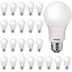24 Pack LED Light Bulbs, 60 Watt Equivalent A19 LED Bulb, Soft White 2700K, Non-Dimmable, E26 Standard Base, UL Listed, 15000 Hrs, LED Light Bulb