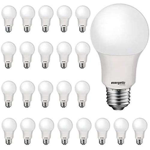 24 Pack LED Light Bulbs, 60 Watt Equivalent A19 LED Bulb, Soft White 2700K, Non-Dimmable, E26 Standard Base, UL Listed, 15000 Hrs, LED Light Bulb