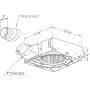 DELTA ELECTRONICS (AMERICAS) LTD. BreezSlim SLM80 80 CFM Exhaust Bath Fan, Silver