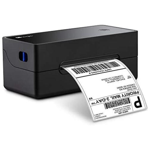 Logia Thermal 300 DPI Label Printer | High-Speed 4x6 & Barcode Printer for Shipping & Postage Labels | Commercial Grade Compatible w/Amazon, eBay, Etsy, Stamps.com etc. - Fanfold and Roll Label Holder