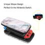 Fintie Carry Case for Nintendo Switch - [Shockproof] Hard Shell Protective Cover Travel Bag w/10 Game Card Slots, Inner Pocket for Nintendo Switch Console Joy-Con & Accessories, Marble Pink