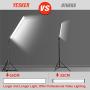 Yesker LED Video Light 2 Packs Dimmable Photography Studio Lighting Kit Color 5500K Adjustable Brightness with Tripod Stand for Camera Video Product Portrait Live Stream Shooting