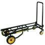 Rock-N-Roller R8RT (Mid) 8-in-1 Folding Multi-Cart/Hand Truck/Dolly/Platform Cart/34'' to 52'' Telescoping Frame/500 lbs. Frame Capacity, Black
