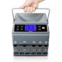 Cassida C300 Professional USD Coin Counter, Sorter and Wrapper/Roller | 35% Faster Wrapping Coins with Quickload Technology | 300 Coins/Minute | Printing-Compatible | Includes 5 Wrapper Sets