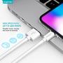 iPhone Charger Set, 2-Pack Overtime Apple MFi Certified Lightning Cables with 1 Dual USB Wall Adapter - 2.4 AMP Compatible w/iPhone 11 Pro Max XS XR X 8 7 6S 6 Plus SE iPad (Rose Gold/White, 4ft)