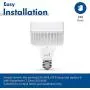 Hyperikon LED Light Bulb 45W=250W, High Efficiency Corn Bulb, Omnidirectional, E26 Base, UL, Crystal White, 4 Pack