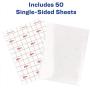 Avery 73601 Self-Adhesive Laminating Sheets, 9 x 12 Inch, Permanent Adhesive, 50 Clear Laminating Sheets