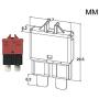 LENKRAD 10 Amp 5pcs Red Manual Reset Low Profile ATS Circuit Breakers 12V - 28V DC (10A)