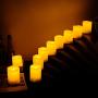 10 Pack Battery Operated Electric Flameless LED Votive Candles with Remote and Timer Realistic Flickering Set Bulk for Black Friday Christmas New Year Wedding Party Decorations Batteries Included