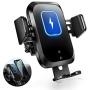 Tiluza Wireless Car Charger Touch Sensor Auto Clamping Mount 10W Qi Fast Charging Compatible with iPhone11/Pro/Xs/Max/XR/X/8/Plus, Samsung S10/S9/S8/Note10/9/8 and More