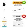 Fushing 20Pcs Retractable ID Badge Holders ID Badge Reels with Clip Retractable Badge Holders for Office Worker Doctor Nurse (Black)