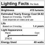 GE wef, (4-Pack) Appliance Clear Light 40w, A15 Bulb Type, Medium Base, 415 Lumens,4 Pack, 15206
