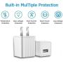[Apple MFi Certified] iPhone Charger, Veetone 2Pack 3FT Lightning to USB Fast Charging Data Sync Transfer Cord with 2Pack USB Wall Charger Travel Plug Compatible for iPhone 12/12 Pro/11/XS/XR/X 8/iPad