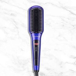 Head Kandy Straightening Brush The One Upper with Tourmaline Infused Ceramic Plating - For All Hair Types: Fine, Thick, Wavy - Anti-Scald Technology - Heats up in only 60 seconds-Mint
