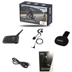 EJEAS Vnetphone 2 Sets V6C Group Referee Bluetooth Intercom Kit Wireless Communication System for Football Soccer Hockey Rugby Sport
