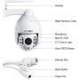 SV3C 1080P PTZ WiFi Camera Outdoor Wireless, 360° Pan Tilt 5X Optical Zoom Camera, IP66 Waterproof Metal Housing, Long 197ft Auto Night Vision, Humanoid Detect, Two Way Audio, 128GB SD Card Storage SV3C 1080P PTZ WiFi Camera Outdoor Wireless, 360° Pan Tilt 5X Optical Zoom Camera, IP66 Waterproof Metal Housing, Long 197ft Auto Night Vision, Humanoid Detect, Two Way Audio, 128GB SD Card Storage