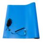 Bertech - 2059USA-2x3BKT -2059 ESD Soldering Mat Kit (Made in USA), 2 Feet Wide x 3 Feet Long x 0.06 Inches Thick, Blue, Includes a Wrist Strap and Grounding Cord, RoHS and REACH Compliant