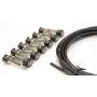 Solderless Guitar Pedal Patch Cable Kit 6 Pack to Make Custom Length Cables for Pedalboard