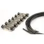Solderless Guitar Pedal Patch Cable Kit 6 Pack to Make Custom Length Cables for Pedalboard