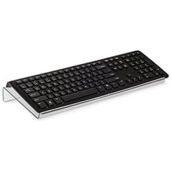 Source One Premium Tilted Keyboard Stand for Ergonomic, Clear Acrylic (Full)