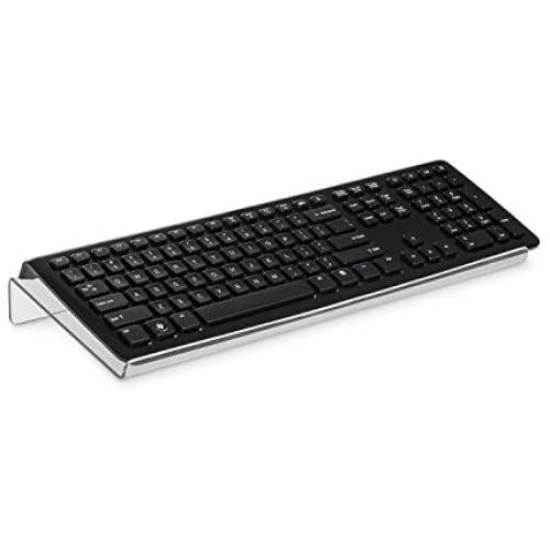 Source One Premium Tilted Keyboard Stand for Ergonomic, Clear Acrylic (Full)
