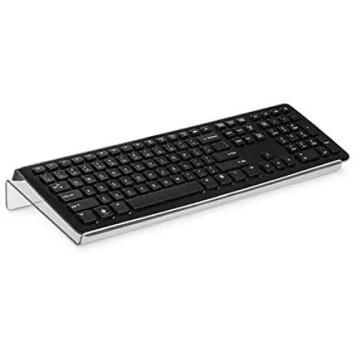 Source One Premium Tilted Keyboard Stand for Ergonomic, Clear Acrylic (Full)