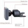 Koomus Pro CD-M Universal CD Slot Magnetic Cradle-less Smartphone Car Mount Holder for all iPhone and Android Devices, Single , Black