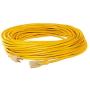 100 ft Extension Cord 10/3 SJTW with Lighted end - Yellow - Indoor / Outdoor Heavy Duty Extra Durability 10 AMP 125 Volts 1875 Watts by LifeSupplyUSA