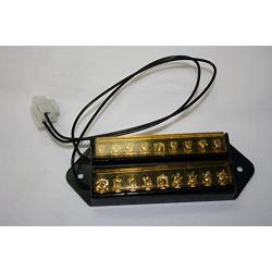 Ezdiyworld-8 Way Terminal Block Bus Bar -Splits 1 Input to 8 Out, with Cover