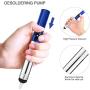 TABIGER Desoldering Wick & Desoldering Pump, 3 Pcs Solder Sucker & 2 Pcs Solder Wick(2.5mm Width, 1.5m Length), Solder Remover Kit for Desoldering