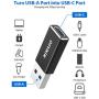 USB C to USB 3.0 Adapter, Nimaso USB C Female to USB Male Adapter, USB C 3.1 Gen 1 Adapter 5Gbps Compatible with iPhone 11 12 Pro Max, iPad 2020, Samsung Galaxy S21 S21+ S21 Ultra Note 10,Google Pixel