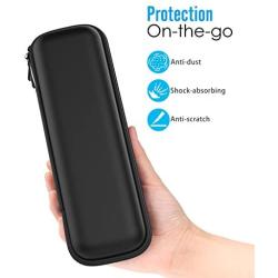 MoKo Holder Case Fit Apple Pencil 1st & 2nd, PU Leather Case for Samsung Stylus Pen Surface Pen, Fit New iPad 8th Gen 2020/7th Gen 10.2/iPad Air 4th Gen/iPad Pro 11 & 12.9 2020, Black
