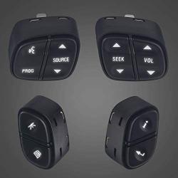WMPHE Compatible with Steering Wheel Radio Control Switch Buttons Chevy Silverado GMC Sierra 2003-2007 Replace OE # 21997738 21997739 1999442 1999443 901-120 901-121 901-122 901-123