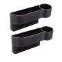 Car Gap Filler Organizer with Cup Holder,Multi-Function Leather Car Seat Gap Storage Box Filler Storage Box Pocket Organizer Car Water Cup Holder for Holding Phone,Snacks, Electronics