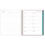 Blue Sky 2021 Monthly Planner, Flexible Cover, Twin-Wire Binding, 8'' x 10'', Garden Flower (101621-21)