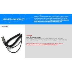 IPD IPH-160 Monaural Noise canceling,Corded Headset with HIS-02 Cable for Avaya IP1608,1616,9608G, 9611G, 9610, 9620, 9620L, 9620C, 9630, 9630G, 9640, 9640G, 9650, 9670 Phones