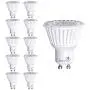 10 Pack Bioluz LED GU10 LED Bulbs Dimmable 3000K 50W Halogen Replacement 120v UL Listed (Pack of 10)