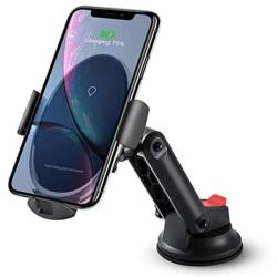 Wireless Car Charger,Marchero Cell Phone Mount for Car Auto-Clamping 15W Fast Charging Dashboard Air Vent Phone Holder Compatible with iPhone 11 Pro Max Xs X,Samsung S20 S10 Note10,Black