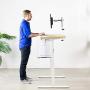 VIVO White Single 13 to 27 inch LCD Monitor Desk Mount Stand, Fully Adjustable, Tilt, Articulating, Holds 1 Screen with VESA up to 100x100mm STAND-V001W