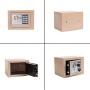 Yuanshikj Electronic Deluxe Digital Security Safe Box Keypad Lock Home Office Hotel Business Jewelry Gun Cash Use Storage (Ochre Yellow, 17E)