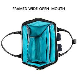 KROSER Laptop Backpack Stylish School Computer Backpack 15.6 Inch Doctor Bag with USB Port Water Repellent College Casual Daypack Travel Business Work Bag for Men/Women-Dark Blue